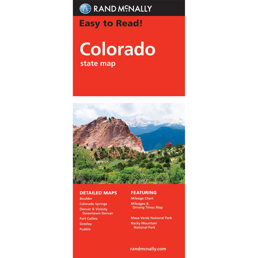 Easy to Read: Colorado State Map