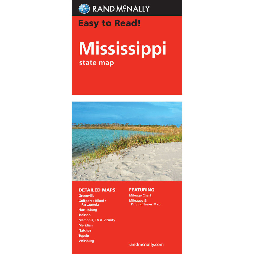 Easy to Read: Mississippi State Map