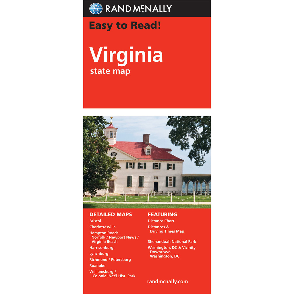 Easy To Read: Virginia State Map