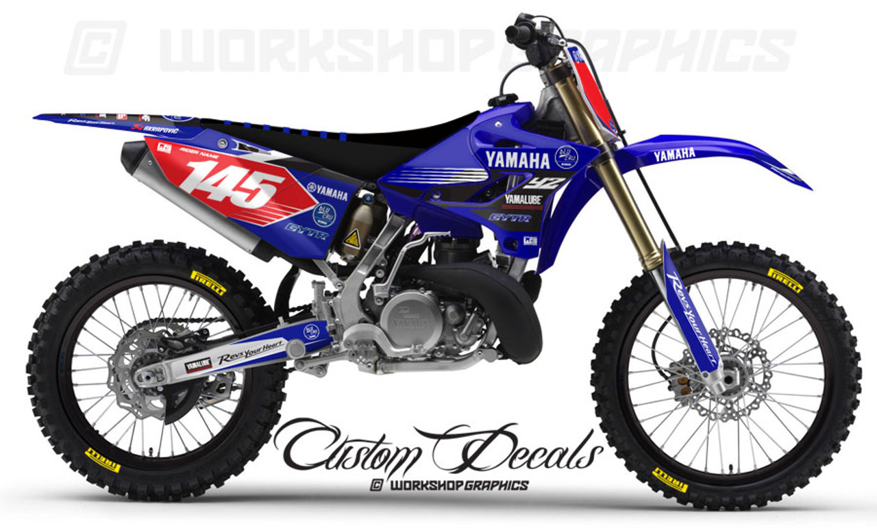 YAMAHA 1982 YZ250 WICKED TOUGH DECAL GRAPHIC KIT