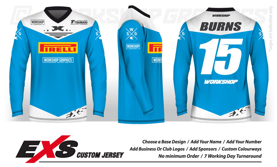 Status Light Blue - EXS Race Jersey Status Light Blue - EXS Race Jersey