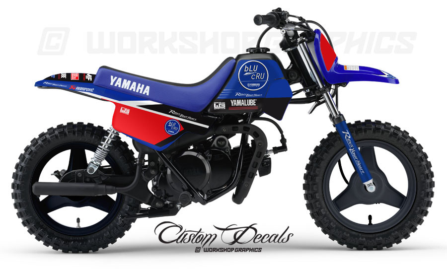 BluCru Yamaha PW50 Graphics Kit BluCru Yamaha PW50 Graphics Kit