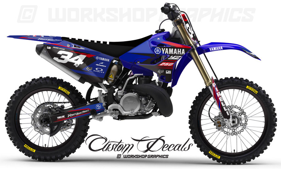 Yamaha YZ MX Graphics Decals and Seat Covers Yamaha YZ MX Graphics Decals and Seat Covers