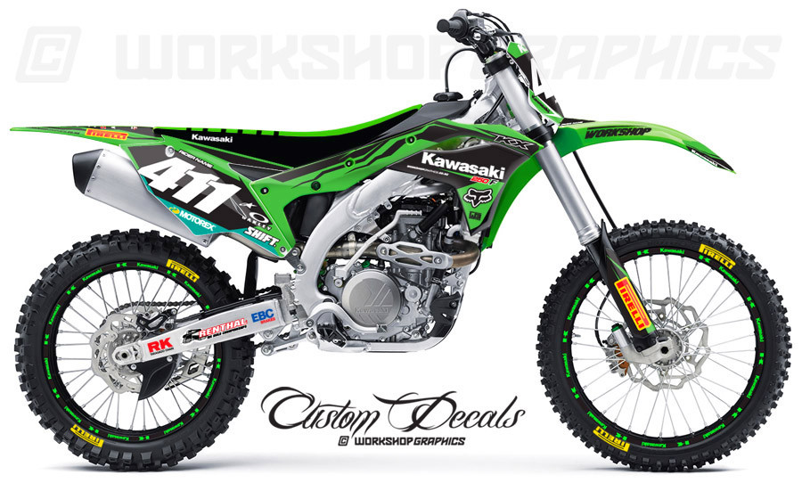2017 KX250F Graphics Kit 2017 KX250F Graphics Kit