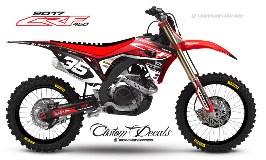 2017 CRF450R Graphics Kit 2017 CRF450R Graphics Kit