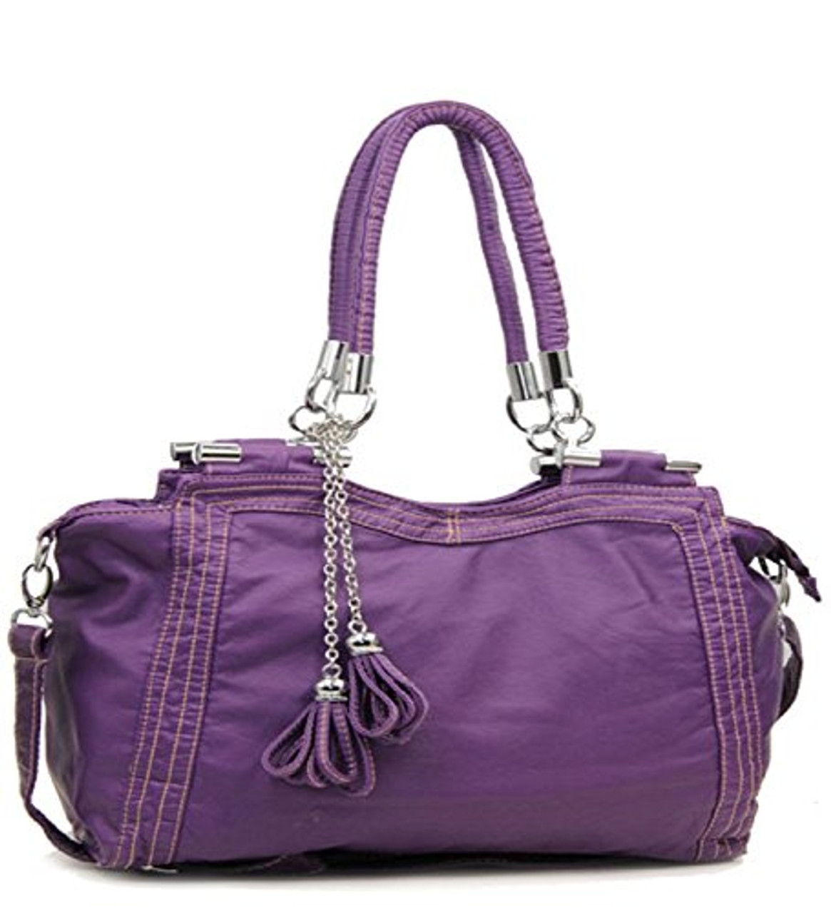 Purple Retro Designer Inspired Tassle Purse - Handbags, Bling & More!