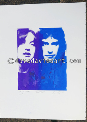 "BROTHERS" - purple/blue silkscreen No.4 of 30