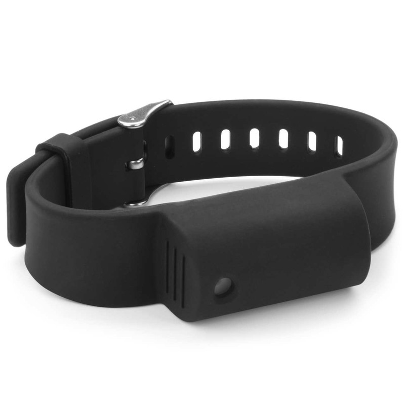 Black Little Viper Pepper Spray Bracelet - Side-view Black Little Viper Pepper Spray Bracelet - Side-view