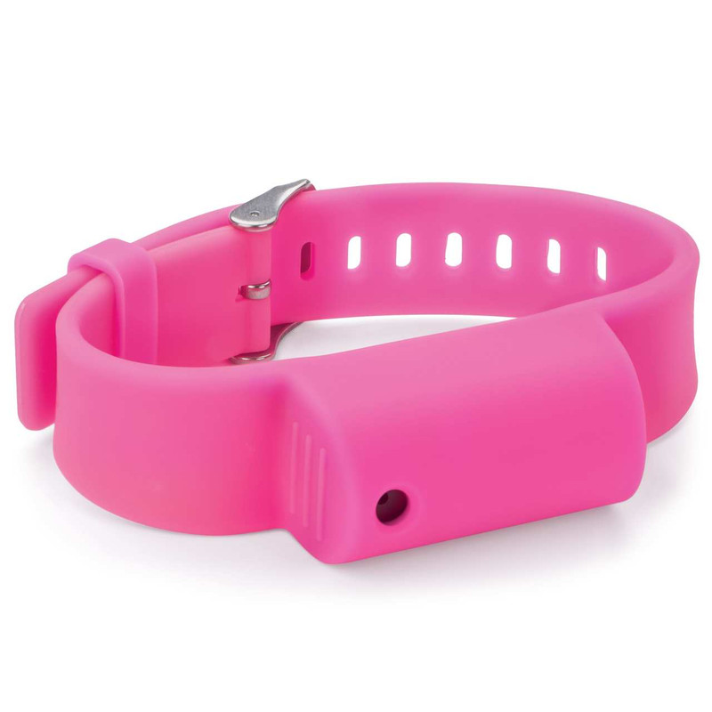 Pink Little Viper Pepper Spray Bracelet - Side-view Pink Little Viper Pepper Spray Bracelet - Side-view