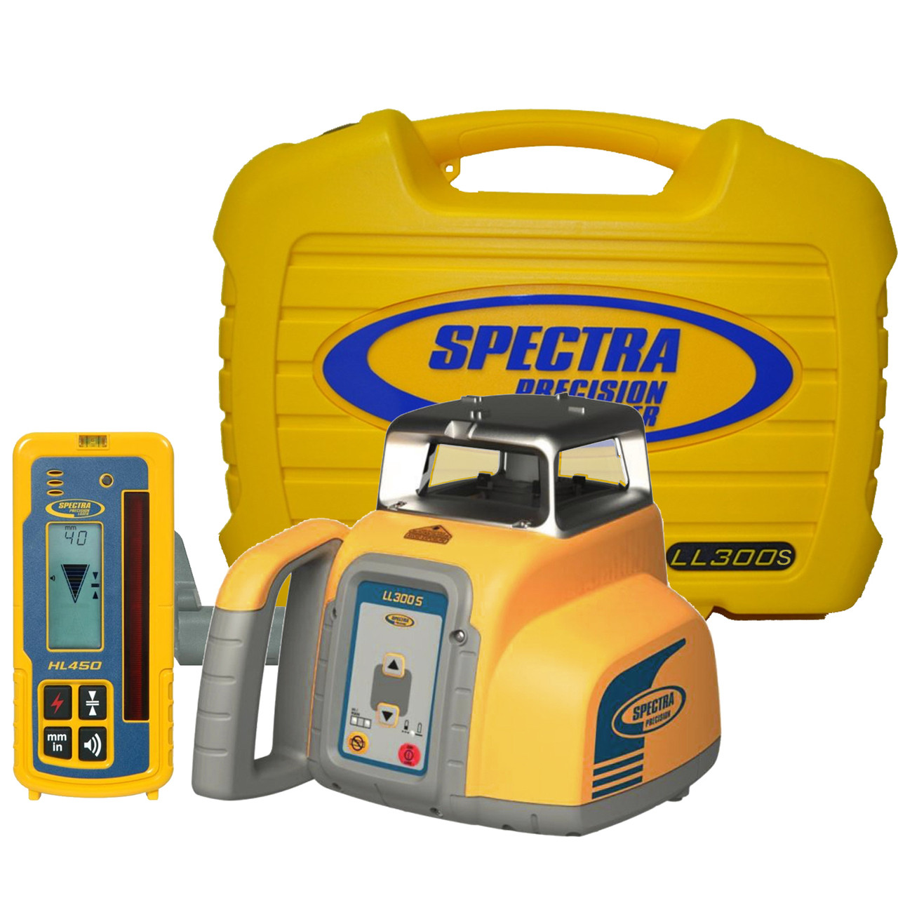 Spectra Precision Laser LL300S Laser level Package with HL450 Receiver
