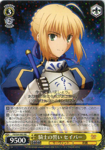 Saber, Knight's Oath FS/S34/003