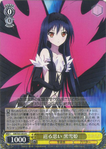 Kuroyukihime, Wandering Thoughts AW/S43/003 R
