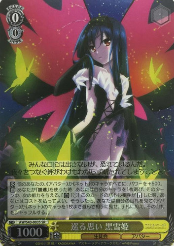 Kuroyukihime, Wandering Thoughts AW/S43/003 SR