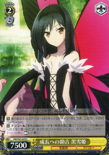 Kuroyukihime, Advice Towards Growth AW/S43/024 C