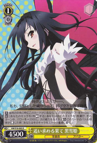 Kuroyukihime, The Goal Chased After AW/S18-005