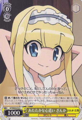 Ginka, Warm Consideration GT/W29-013