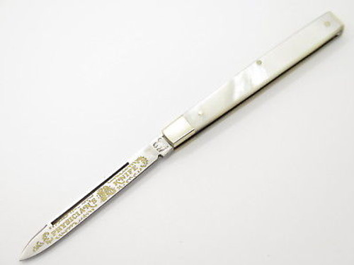 Circa 1990 FIGHT'N ROOSTER FRANK BUSTER MOTHER OF PEARL DOCTOR FOLDING KNIFE