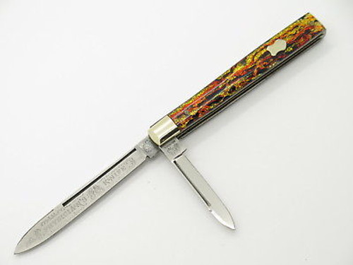 CIRCA 1990 FIGHT'N ROOSTER FRANK BUSTER CELLULOID DOCTOR CELLULOID FOLDING KNIFE