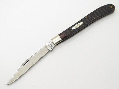 VINTAGE 1976 CASE XX 61048 SLIM LINE TRAPPER DELRIN FOLDING POCKET KNIFE