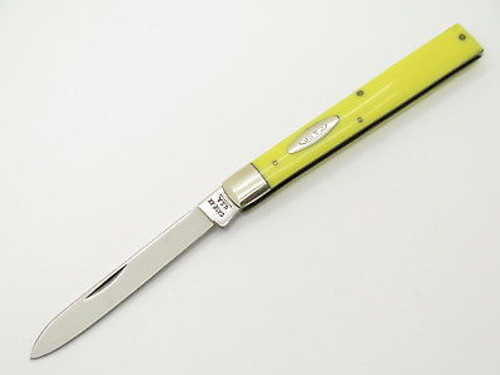 VINTAGE 1972 CASE XX 3185 YELLOW DELRIN DOCTOR FOLDING POCKET KNIFE