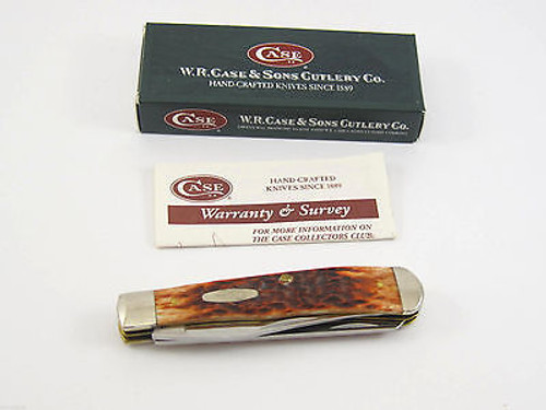 2003 CASE XX 6254 #03745 CHESTNUT TRAPPER FOLDING POCKET KNIFE LIMITED