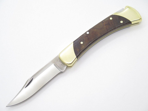 BUCK 111 111BOLC1 FOLDING HUNTER LOCKBACK KNIFE CUSTOM LIMITED IRONWOOD S30V 110