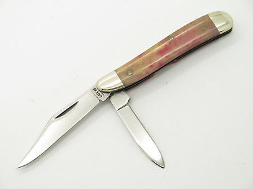 VTG 1980 CASE XX 6220 RED APPALOOSA BONE PEANUT FOLDING POCKET KNIFE