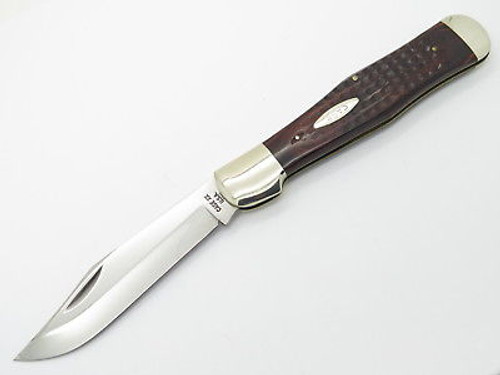 1976 CASE XX 61050 COKE BOTTLE FOLDING HUNTER KNIFE JIGGED WOOD