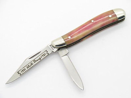 VINTAGE WALL DRUG 1980 CASE XX 6220 RED APPALOOSA PEANUT FOLDING POCKET KNIFE