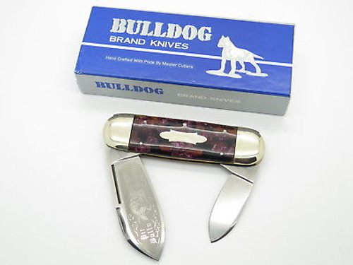 VINTAGE 1995 BULLDOG BRAND PROTOTYPE ELEPHANT TOENAIL SUNFISH KNIFE in CASE