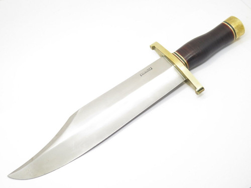 VINTAGE RANDALL SMITHSONIAN MODEL 12-11 LEATHER LARGE FIXED BLADE BOWIE KNIFE