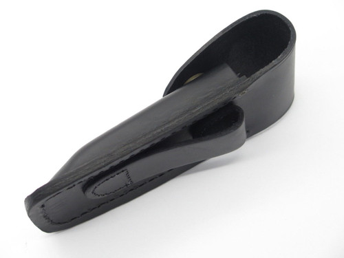 BUCK 110 426 BUCKLITE *OLD BELT LOOP* BLACK LEATHER FOLDING HUNTER KNIFE SHEATH