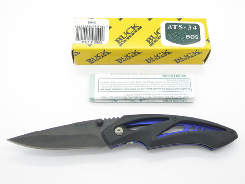 BUCK 178 B178-BK-0 ADRENALINE ATS-34 / BLACK ALUMINUM FOLDING POCKET KNIFE