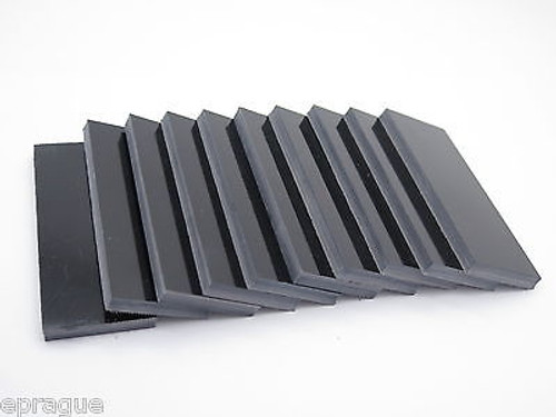 10 pcs BLACK G10 1/4 SCALE SLAB KNIFE MAKING HANDLE MATERIAL BLANK 4" LONG