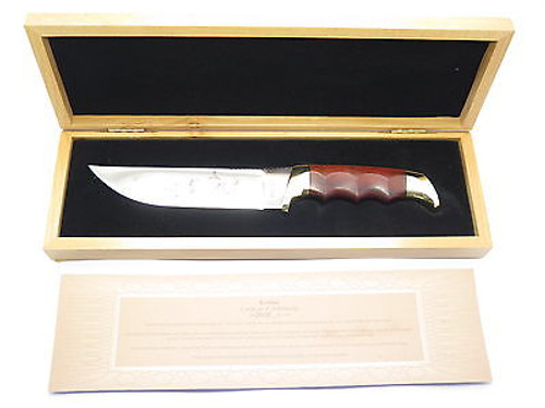 2004 KERSHAW SN 0004 LIMITED EDITION GERMAN POINTER DOG FIXED BLADE KNIFE