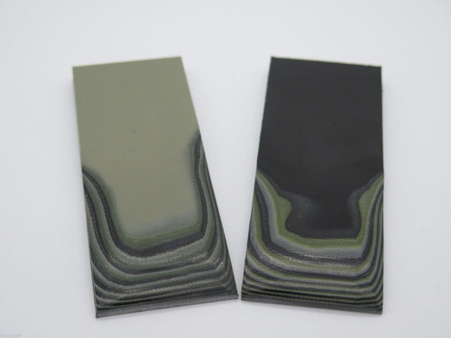2 pcs G10 1/4 BLACK TAN GREEN SCALE SLAB KNIFE MAKING HANDLE MATERIAL BLANK