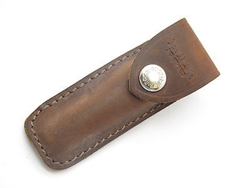 BUCK 301 501 SQUIRE BROWN DISTRESSED LEATHER FOLDING POCKET KNIFE SHEATH