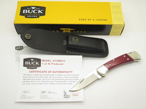 BUCK 112 RANGER FOLDING HUNTER KNIFE CUSTOM LIMITED S35VN BLADE BCCI BUILDOUT