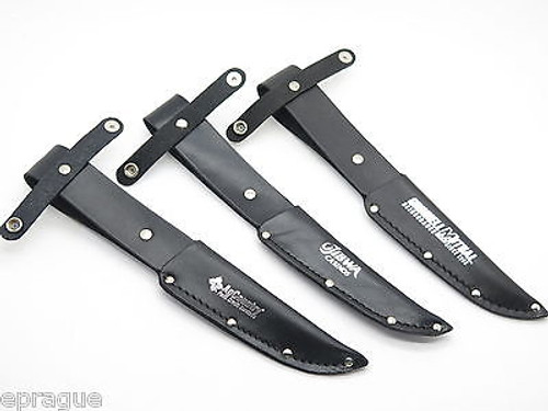 RADA SPORTSMAN R210 BLACK LEATHER 5.25" FIXED BLADE HUNTING KNIFE SHEATH
