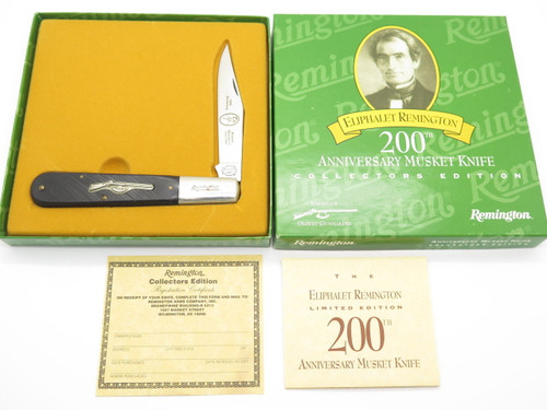 '93 ELIPHALET REMINGTON UMC MUSKET-1 200th ANNIVERSARY FOLDING POCKET KNIFE