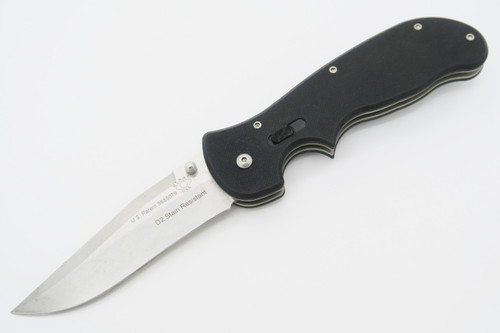 VINTAGE REKAT ROUND EYE CRAWFORD CARNIVORE D2 BLADE LARGE FOLDING POCKET KNIFE