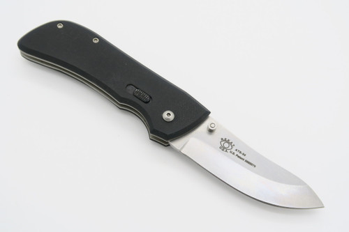 LEFT* VINTAGE REKAT ROUND EYE CRAWFORD SMALL CUB ATS-34 BLADE FOLDING POCKET KNIFE