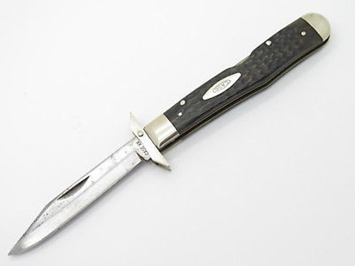 VTG 1977 CASE XX 6111 1/2 BONE CHEETAH SWING GUARD FOLDING POCKET KNIFE