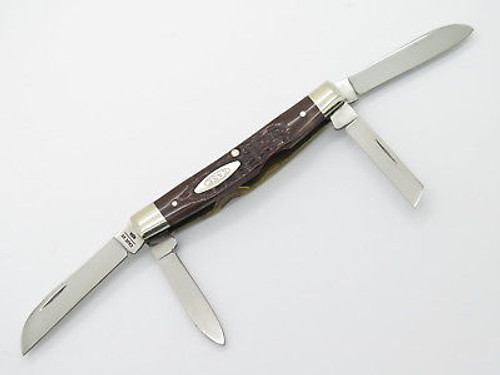VINTAGE 1980 CASE XX 64052 CONGRESS BONE FOLDING POCKET KNIFE N. MINT *Crack