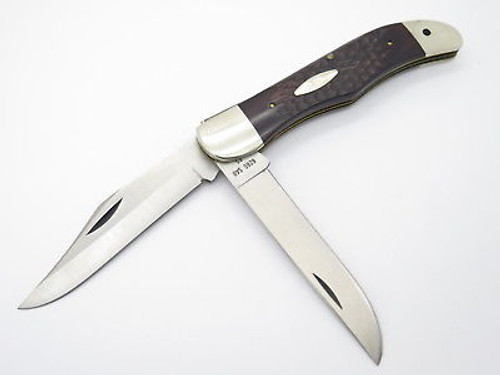 NO STAMP c. 1970s CASE XX 6265 STAINLESS WOOD FOLDING HUNTER KNIFE RARE