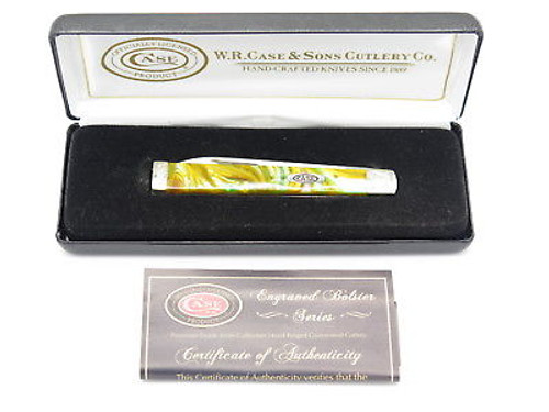 LIMITED CASE XX 9185 ABALONE SCROLLED BOLSTER DOCTOR FOLDING POCKET KNIFE