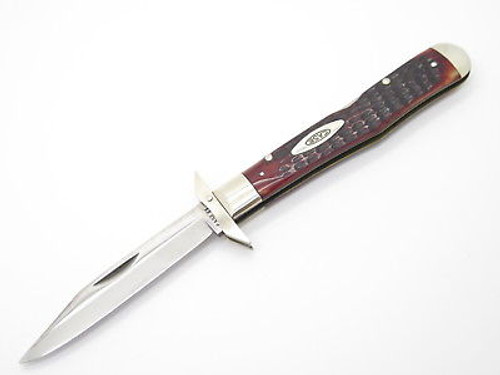 VTG 1965-9 CASE XX 6111 1/2 BONE CHEETAH SWING GUARD FOLDING POCKET KNIFE