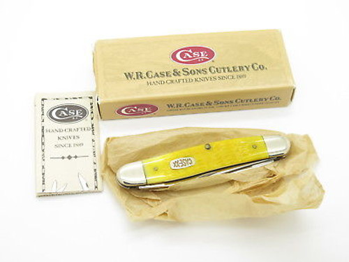2000 CASE XX MUSKRAT FOLDING POCKET KNIFE 02635 JIGGED YELLOW BONE