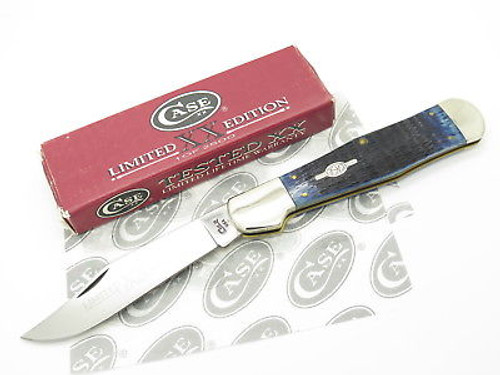 1998 CASE XX 61050 COKE BOTTLE FOLDING HUNTER KNIFE BLUE BONE LIMITED
