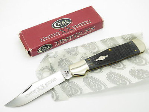 1997 CASE XX 61050 COKE BOTTLE FOLDING HUNTER KNIFE BLACK BONE LIMITED